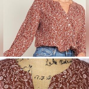 Old Navy Brown Floral Tunic